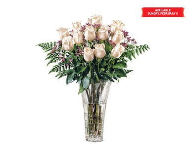 Perfect Petal Valentine's Day Dozen Rose Bouquet