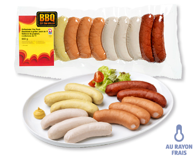 Saucisses à griller BBQ ZEIT ZUM GRILLEN