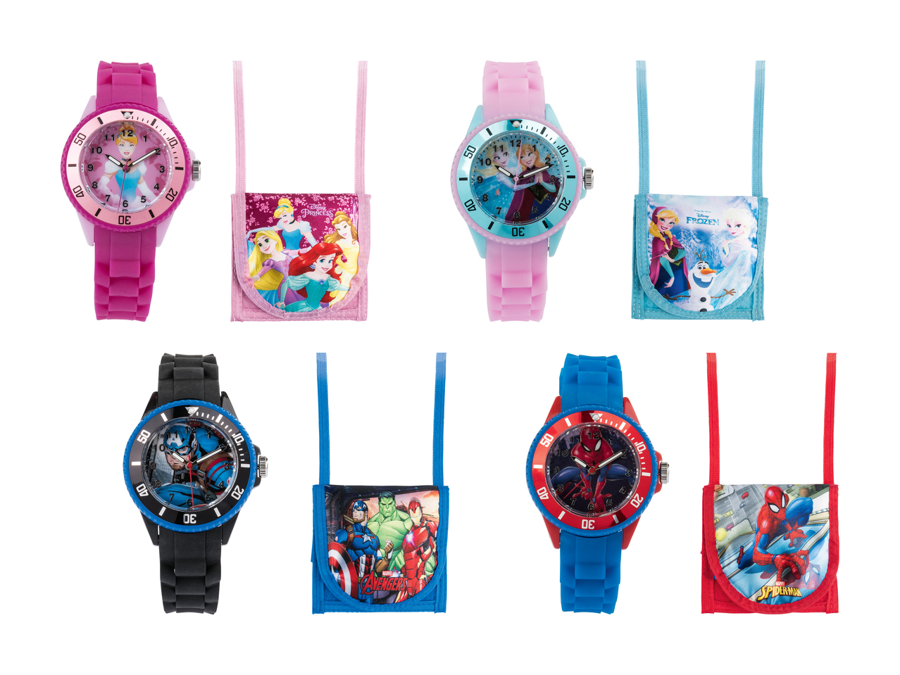 Montre bracelet pour enfant avec pochette de sécurité