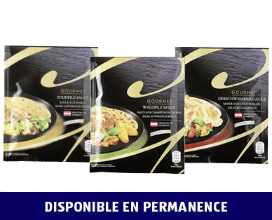 GOURMET 
 SAUCES PREMIUM AUX CHAMPIGNONS