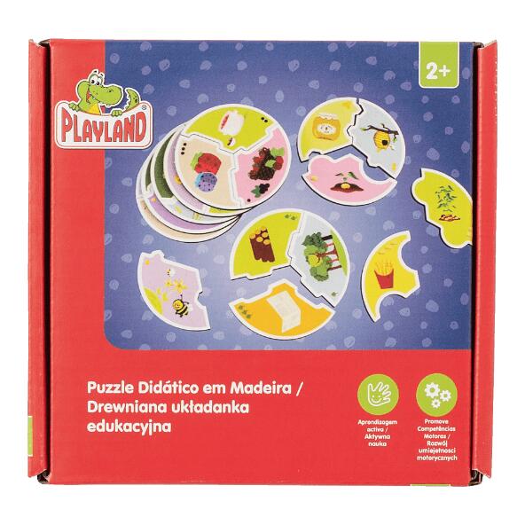 PLAYLAND(R) 				Puzzle didactique en bois