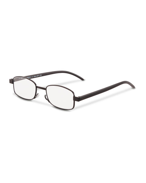 Black Reading Glasses +2.5
