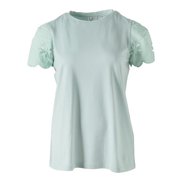 UP2Fashion(R) 				T-Shirt mit Lochstickerei