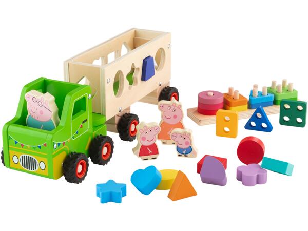 Wooden Peppa Pig Truck