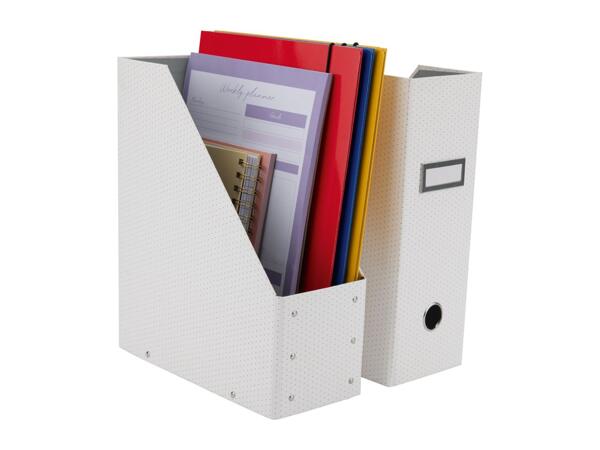 Crelando White Magazine File - 2 Pack