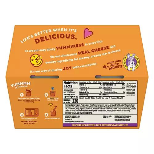 Real Aged Cheddar Macaroni & Cheese Cups, 4 count