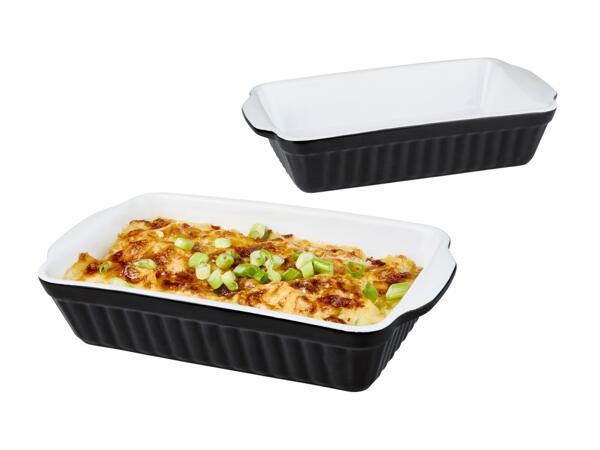 Silvercrest Black Small Stoneware Oven Dishes - Set of 2