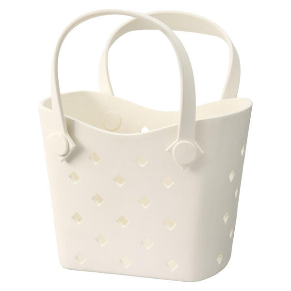LIVE IN STYLE Off White Mini Haul It All Tote