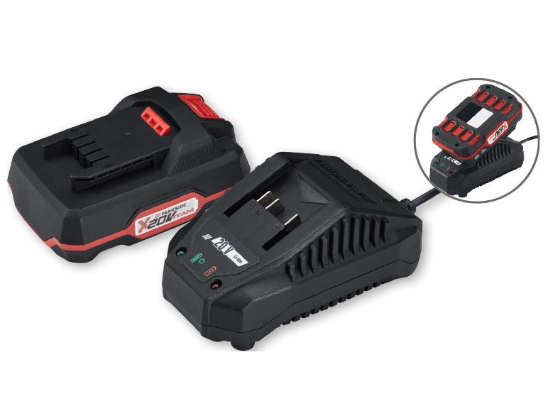 PARKSIDE(R) 20V Li-Ion Battery Pack & Rapid Charger