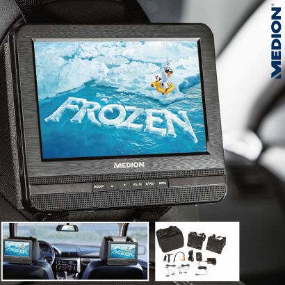 Lecteur de DVD portable à 2 écrans
