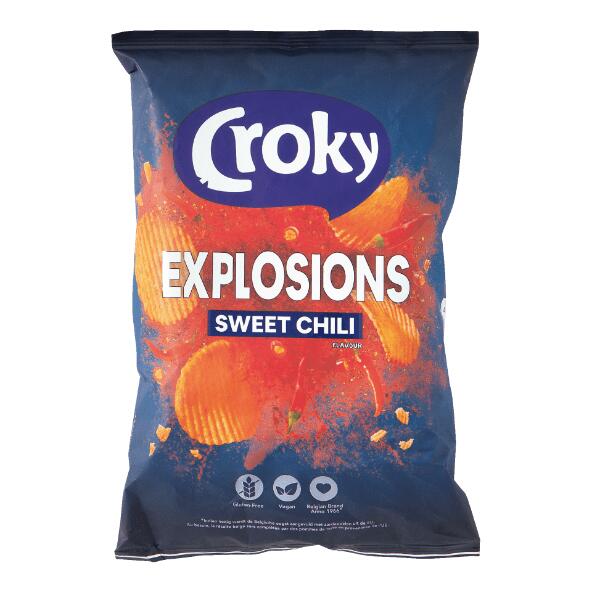 CROKY(R) 				Ribbelchips explosions