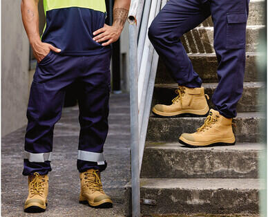 Men's Navy or Reflective Cargo Work Pants