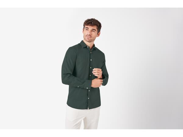 Men's linen-blend shirt