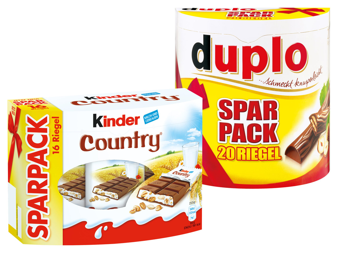 FERRERO Kinder Country, Kinder Riegel oder Duplo Sparpack