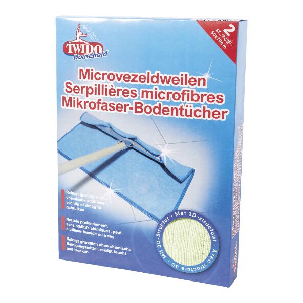 TWIDO HOUSEHOLD(R) 				Torchons en microfibre, 2 pcs
