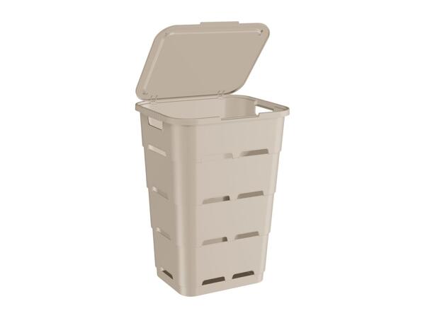 Livarno Home Recycled Plastic Laundry Hamper - Beige
