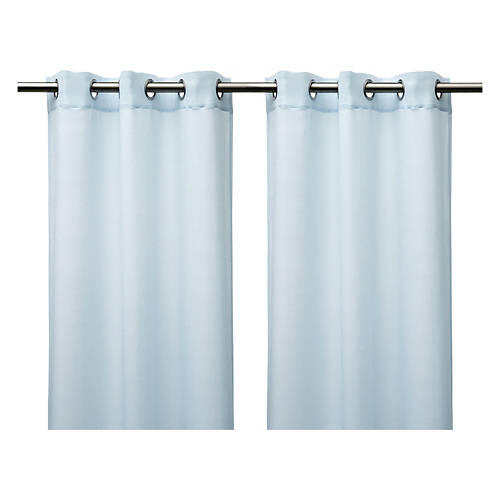 37" X 84" Sheer Curtain Pair - Blue Sheer, 2 pack