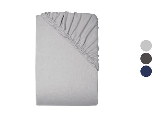 Napínací prostěradlo z jemného flanelu, 90-100 x 200 cm