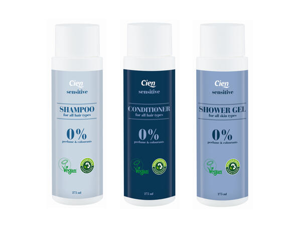 Sensitive Shower Gel, Shampoo oder Spülung