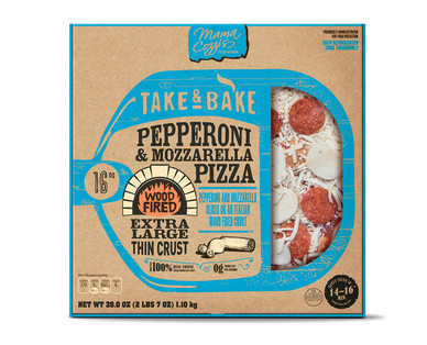 Mama Cozzi's Pizza Kitchen 16" Wood Fired Pepperoni & Mozzarella Deli Pizza