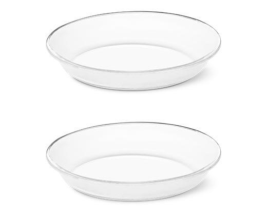 Crofton 2pk Glass Pie Dishes