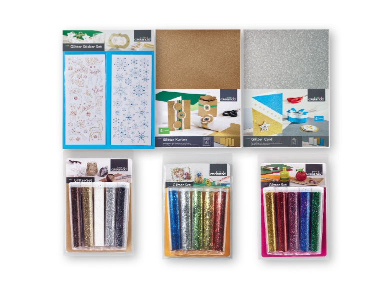 CRELANDO(R) Glitter Card/Glitter Set