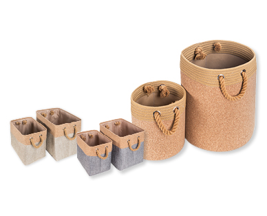 Corbeilles de rangement en liège EASY HOME(R)