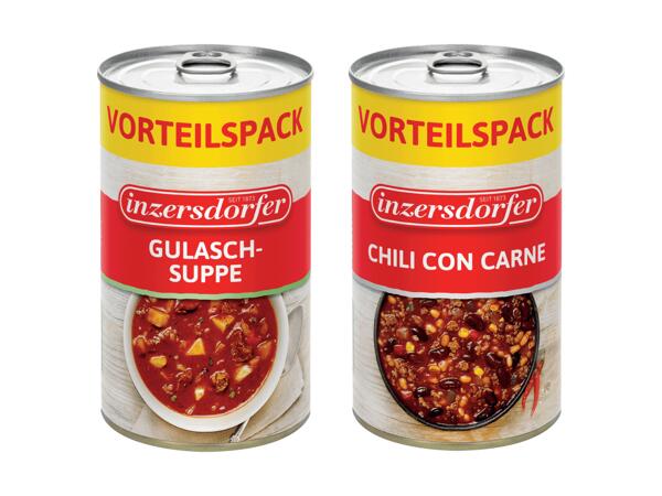 Fertiggerichte oder Suppen