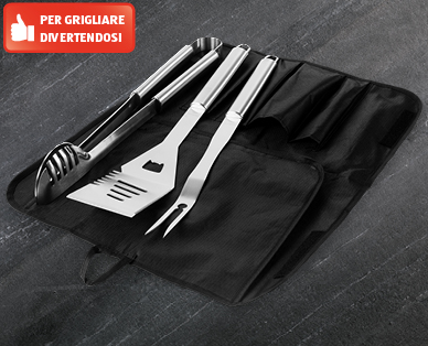 Set di posate per barbecue, 4 pezzi BBQ