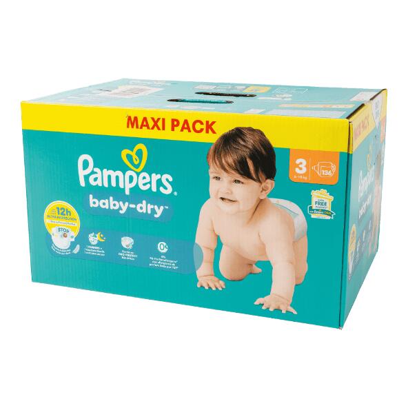 PAMPERS(R) 				Couches baby-dry, maxi pack