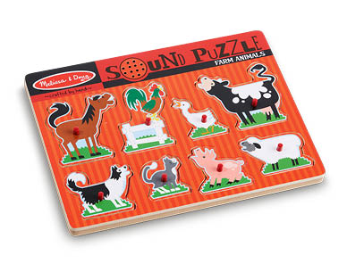 Melissa & Doug Sound Peg Puzzles
