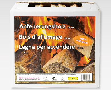 Legna svizzera per accendere il fuoco