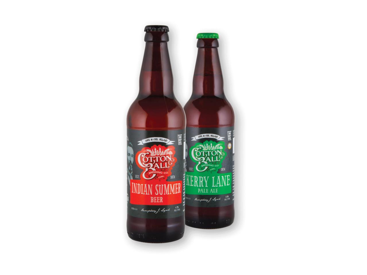 COTTON BALL Indian Summer Beer/ Kerry Lane Pale Ale1