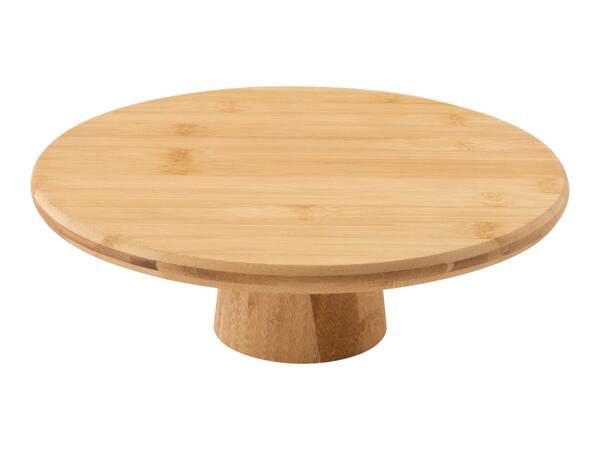 Livarno Home Bamboo Serving Plate/​Bamboo Lazy Susan