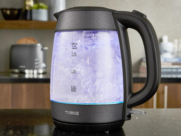 Tower 1.7L Glitz Kettle -Black