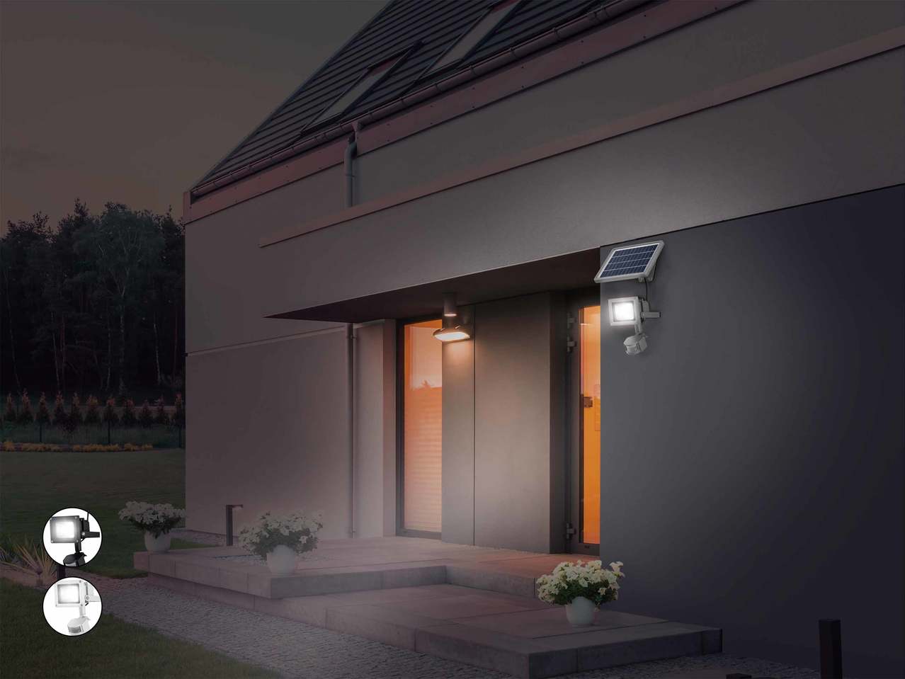 Projecteur solaire à LED