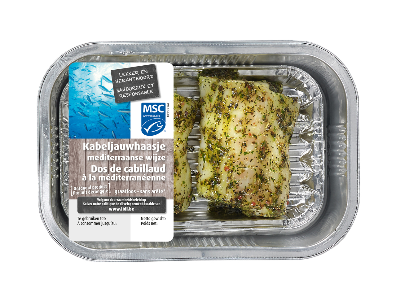 Mediterraanse kabeljauwhaasjes