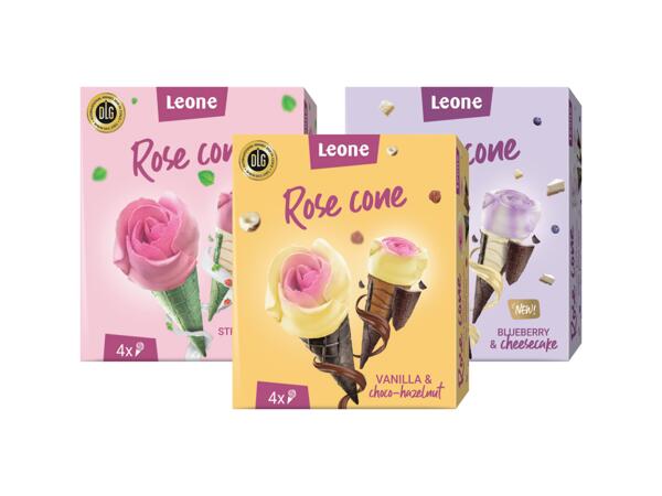 Rose ice cream cones