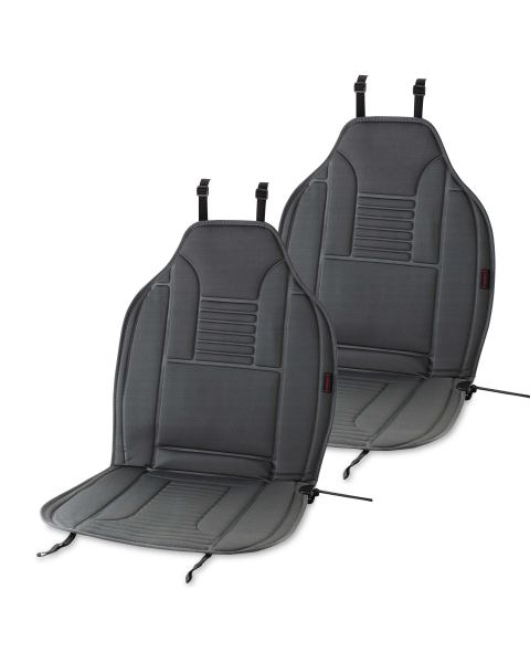 2 Heatable Grey Car Seat Cushions