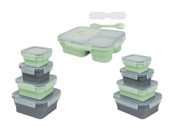Boîtes de conservation pliables, set de 4/boîte à casse-croûte