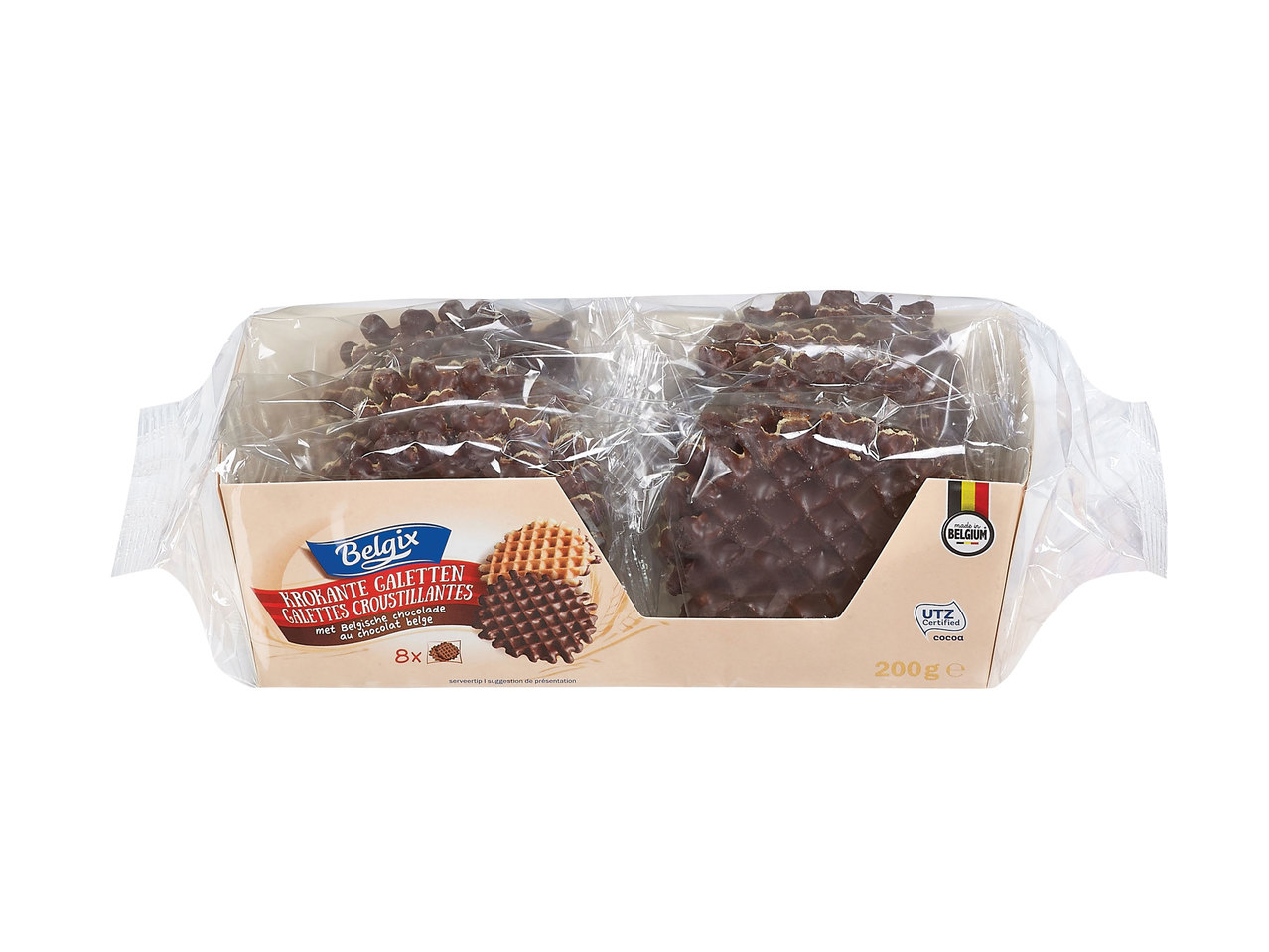 Krokante galetten met chocolade