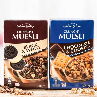 Crunchy muesli met koekjes