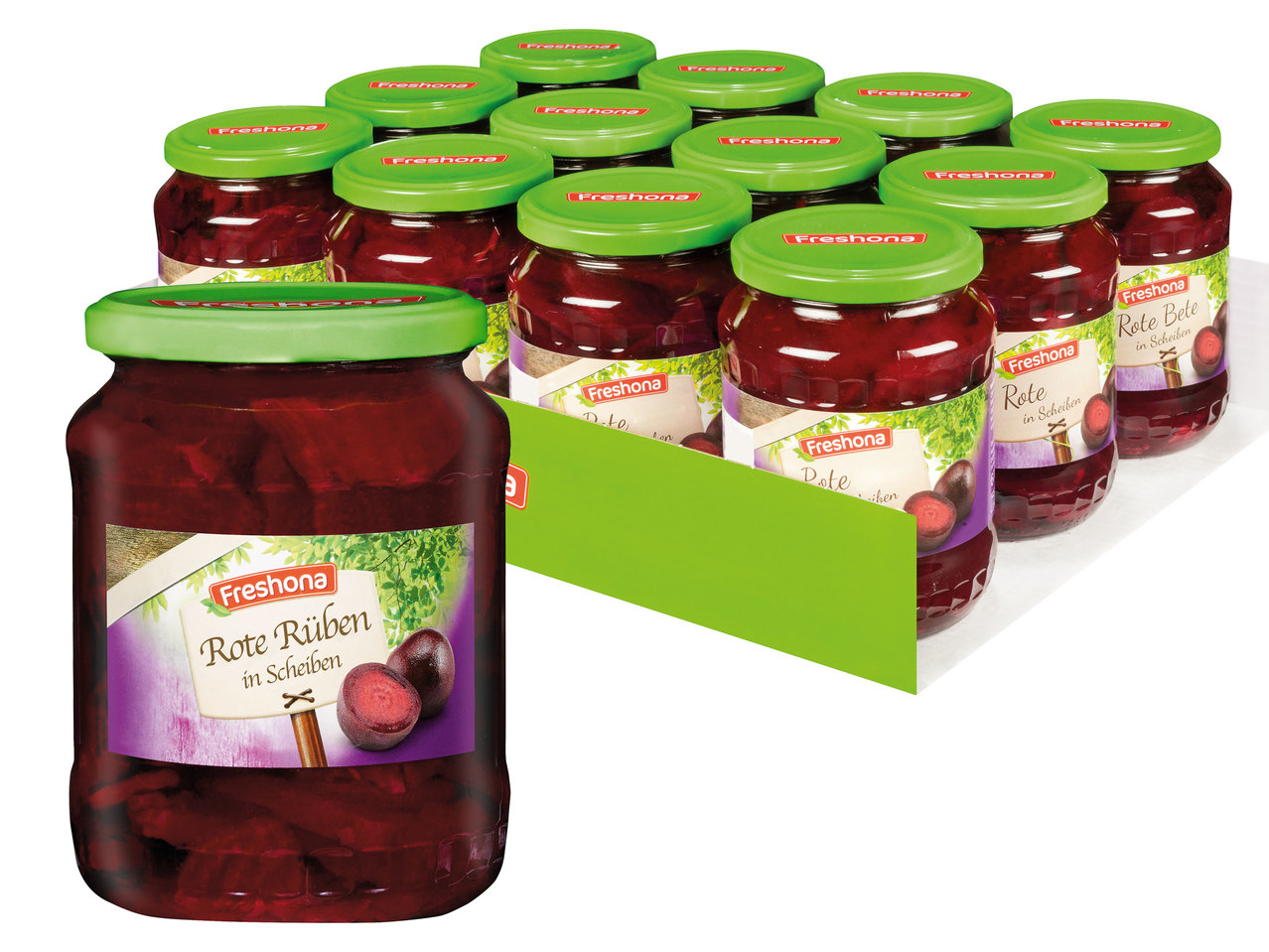FRESHONA Rote Rüben in Scheiben