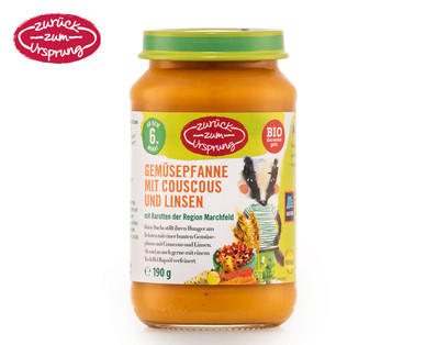 ZURÜCK ZUM URSPRUNG BIO-Menü Gemüsepfanne mit Couscous und Linsen