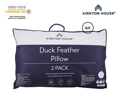 Duck Feather Pillow 2pk