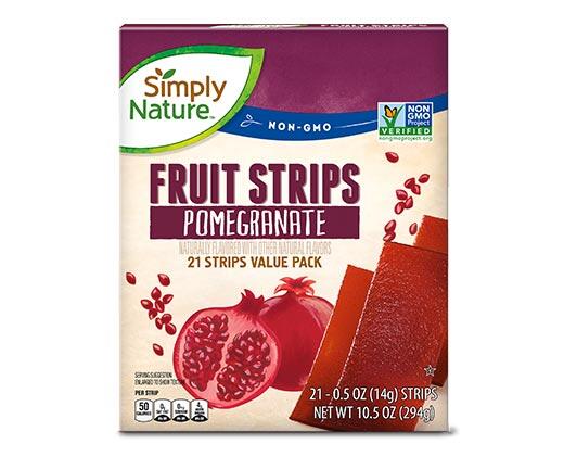 Simply Nature 
 Pomegranate or Blueberry Acai Fruit Strips