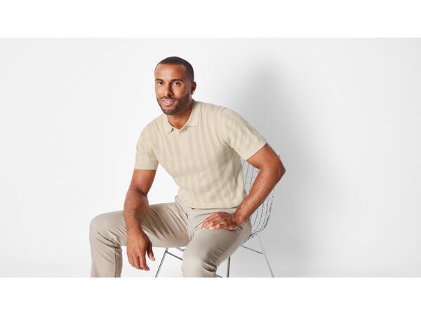 Men's knitted polo shirt