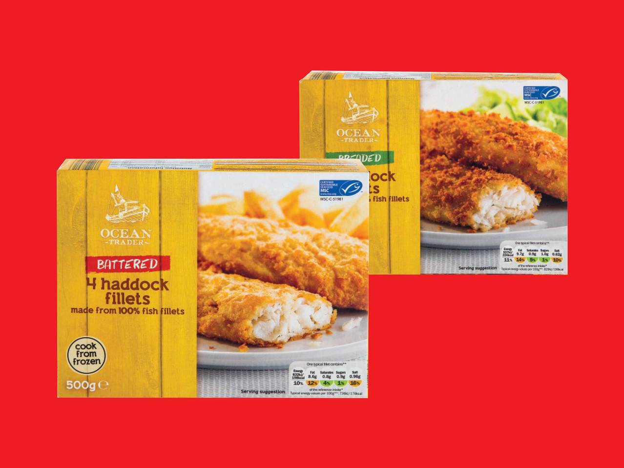 OCEAN TRADER Breaded/Battered Haddock Fillets