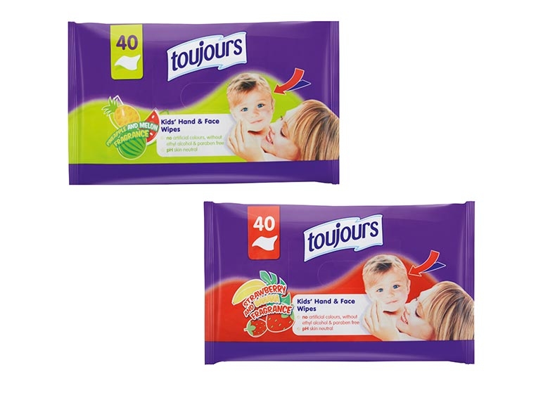Lingettes humides pour enfants