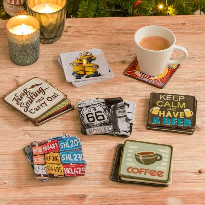 Sous-verres rétro, 4 pcs